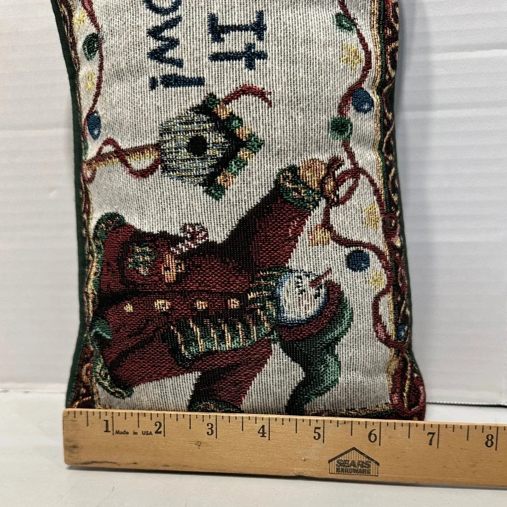 Tapestry Snowman Let It Snow Christmas Accent‎ Pillow Decorative Holiday